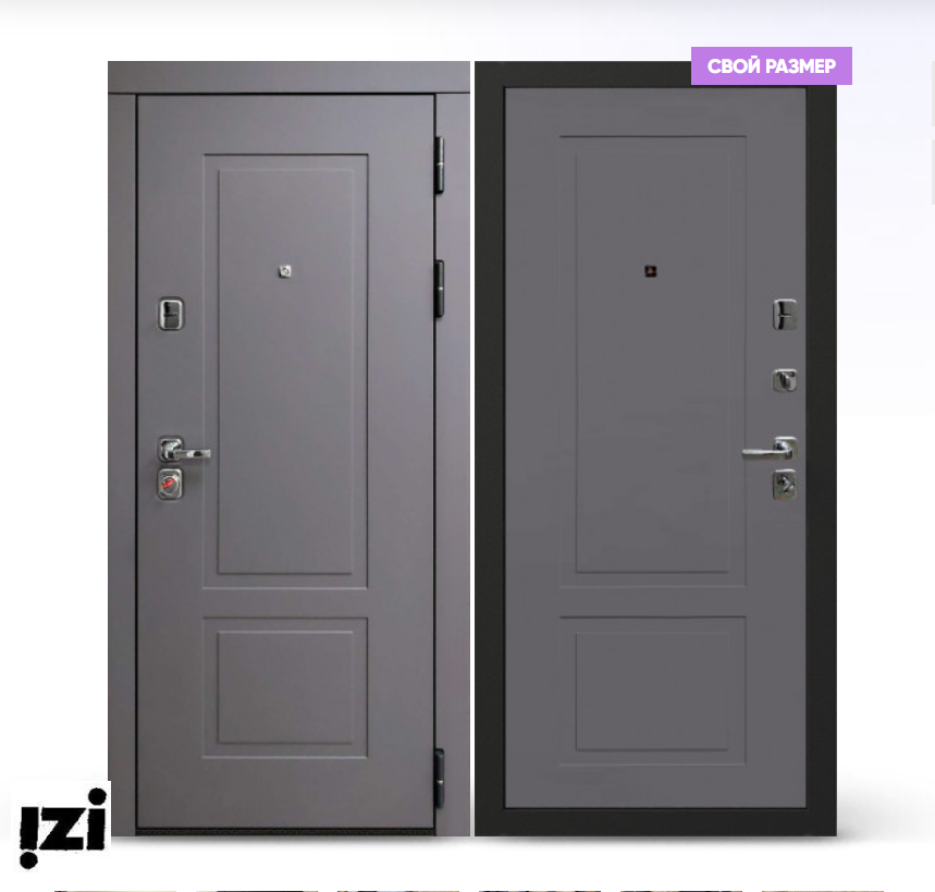 Входная дверь OIKO ACOUSTIC K2 Grey Soft/K2 Софт серый