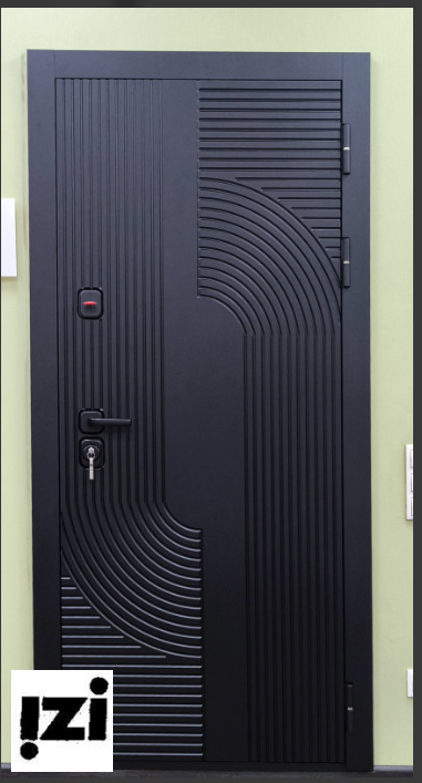 Входная дверь OIKO Standart Orbit Black / Софт Белый