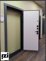 Входная дверь OIKO Standart Grey slats / Белый