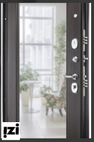 Стальная дверь Porta S-3 51.П61 Almon 28/Wenge Veralinga зеркало