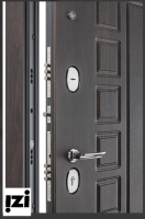 Стальная дверь Porta S-3 51.П61 Almon 28/Wenge Veralinga зеркало