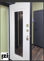 Входная дверь OIKO T 110 SP 1 Муар 8019/9003/Белый терморазрыв