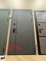 Входные двери Галлея Графит Зеркало двери для квартиры