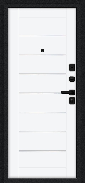 Техно/SBlack Букле черное/White Silk