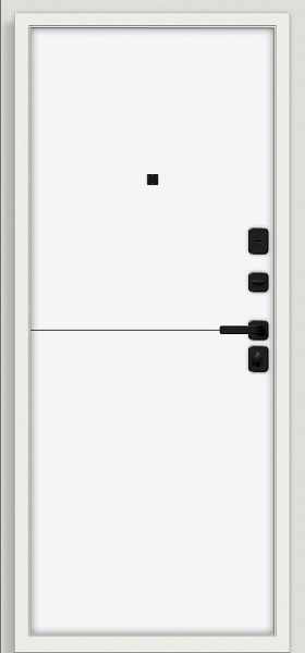 Аура/SBlack Шагрень белая/White Silk