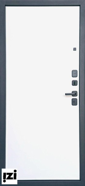 Входные двери Браун /белый квартирная