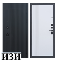 Входные двери СЛИМ с фрамугой софт  светло-серый. дверь для квартиры