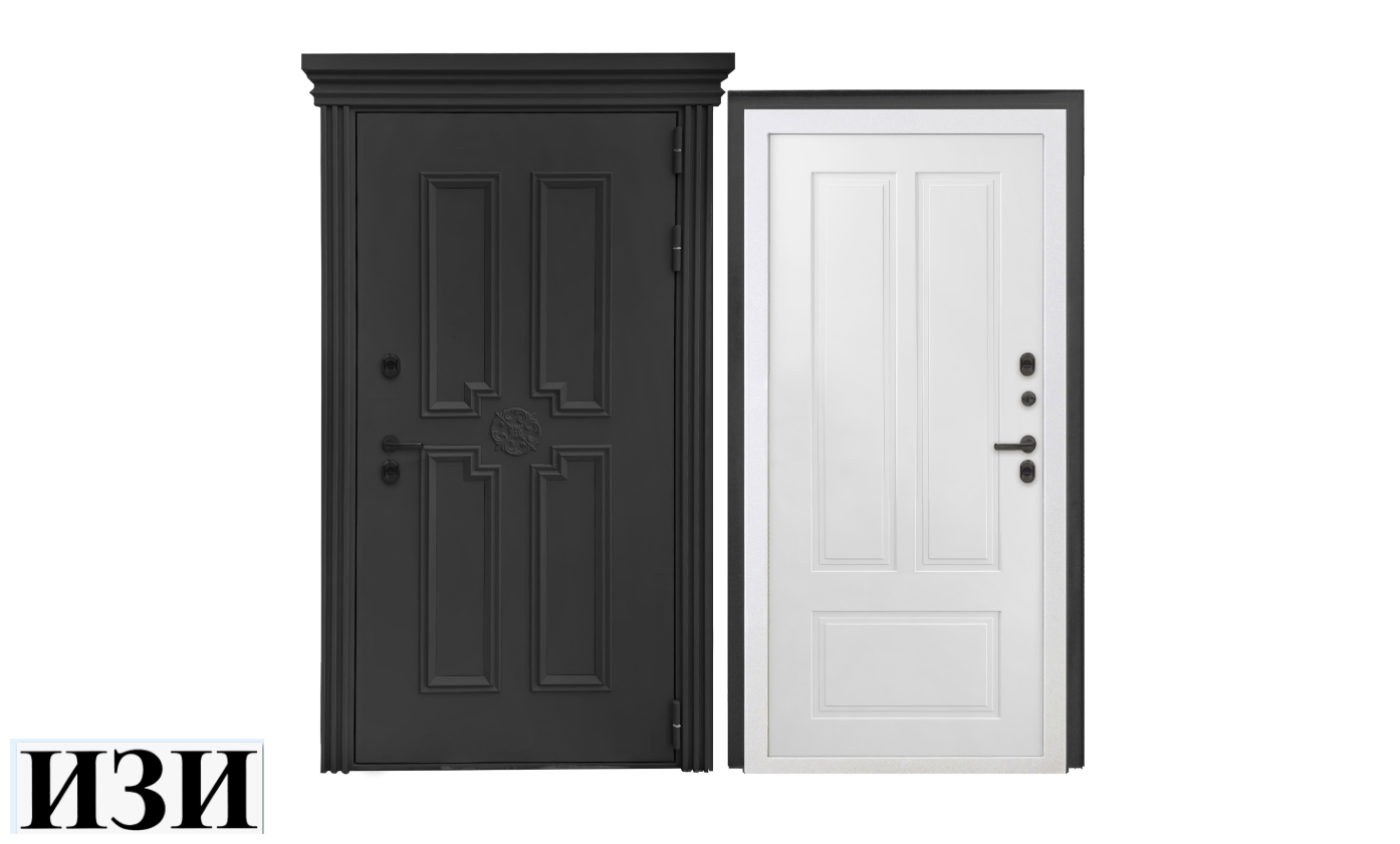 Входные двери Каллисто Черная муар 9005 SALE