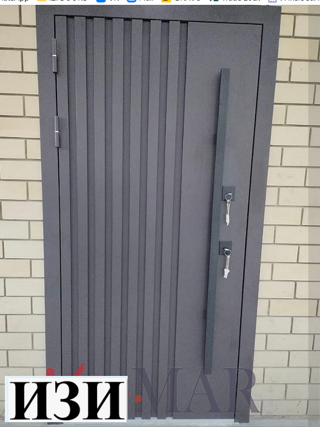 Входные двери Крона Термо RAl 8019 уличная терморазрыв