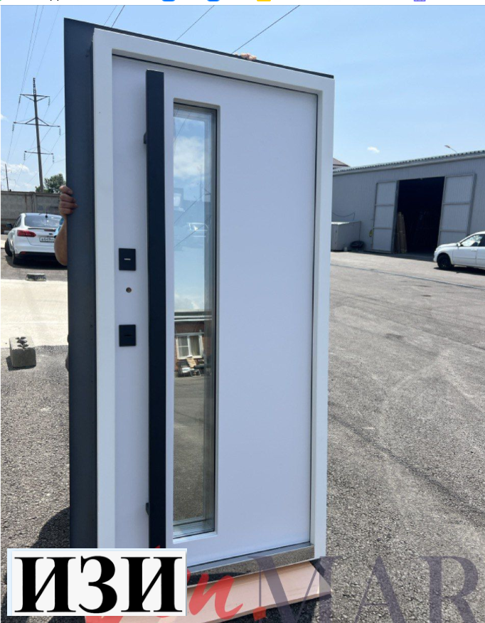 Входные двери Кайрос Термо муар 7016 2 камерный стеклопакет терморазрыв