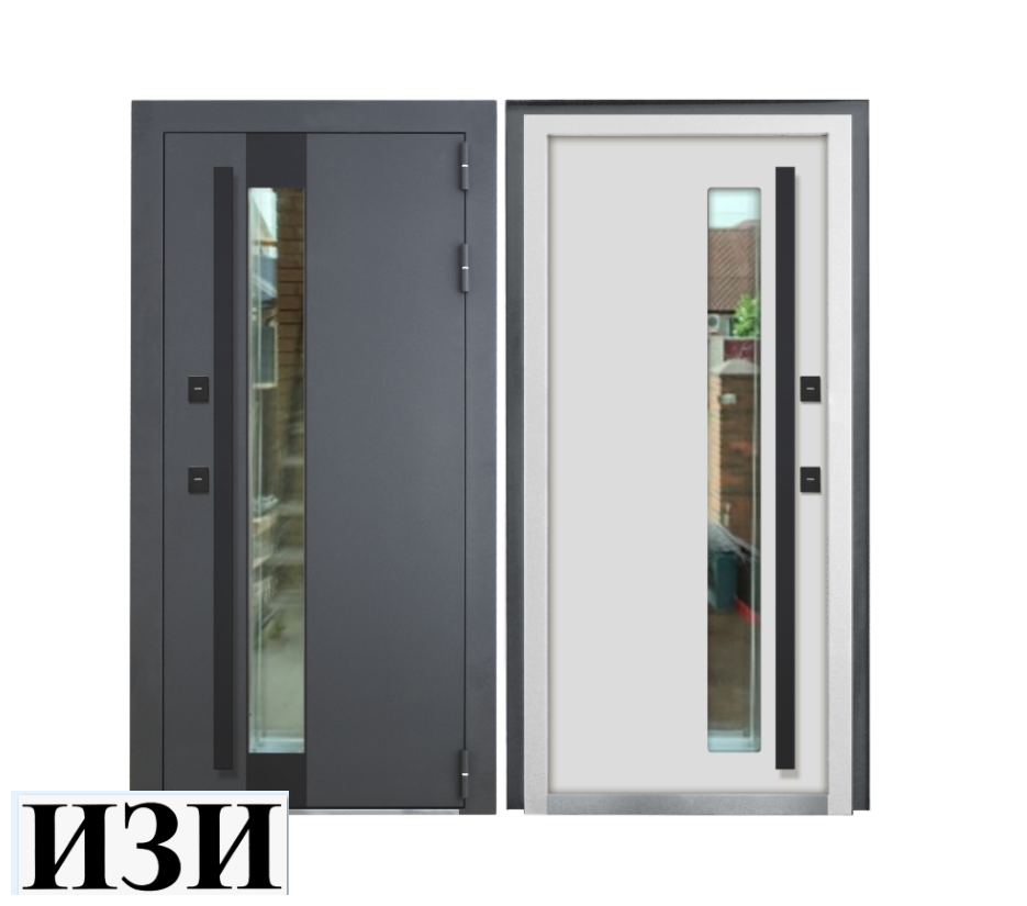 Входные двери Кайрос Термо муар 7016 2 камерный стеклопакет терморазрыв