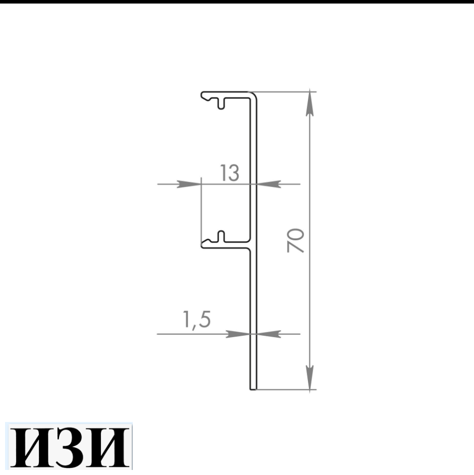 Системы открывания Armadillo Декоративная Armadillo (Армадилло) планка SLD.Comfort-PRO/3000 cover BL черный