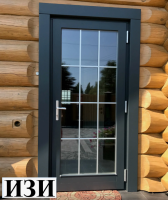 Купить Входные двери ПВХ для улицы ламинация графит размер 1900\800 мм  Ростов на Дону