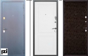 ВХОДНЫЕ ДВЕРИ Стелла Серый Букле Внутреннее покрытие: МДФ-панель 10 мм Белое дерево , дверь металлическая для квартиры и улицы