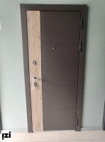 ВХОДНЫЕ ДВЕРИ IMPRESS Монтана Дизайнерская панель толщина МДФ 12 мм Внутреннее покрытие: МДФ 10, осина белая, зеркало дверь металлическая для квартиры