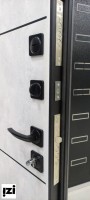 Входные металлические двери СКАНДИ ВИД ВНЕШНЕЙ ОТДЕЛКИ: бетон графит , Дверь для квартиры