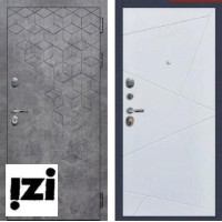 Входные металлические двери ГЕОМЕТРИЯ ВИД ВНЕШНЕЙ ОТДЕЛКИ: бетон лофт графит, Дверь для квартиры