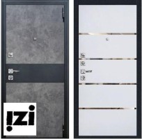 Входные металлические двери ЛЮКС ВИД ВНЕШНЕЙ ОТДЕЛКИ: бетон графит, Дверь для квартиры