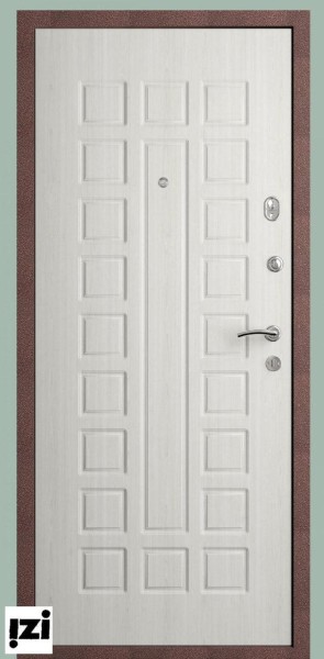 Входные металлические двери СТАНДАРТ ВИД ВНЕШНЕЙ ОТДЕЛКИ: Антик медный, внутри сандал белый , Дверь для квартиры,частного дома, коттеджа