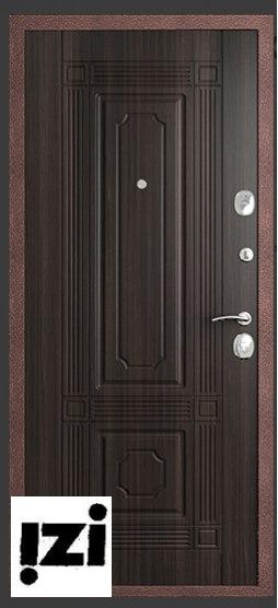 Входные металлические двери КОМФОРТ ВИД ВНЕШНЕЙ ОТДЕЛКИ: Антик медный, венге внутренняя панель , Дверь для квартиры, частного дома и коттеджа