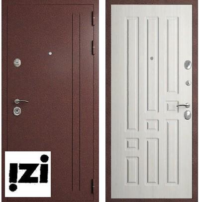 Входные металлические двери КОМФОРТ 2 ВИД ВНЕШНЕЙ ОТДЕЛКИ: Антик медный, сандал белый внутренняя панель , Дверь для квартиры, частного дома и коттеджа