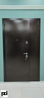 Входные металлические двери КОМФОРТ 1100*2200 , ВИД ВНЕШНЕЙ ОТДЕЛКИ: Антик медный  Дверь для  улицы и частное дома.