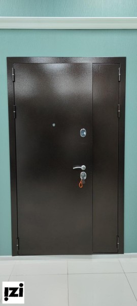 Входные металлические двери КОМФОРТ 1200*2200 , ВИД ВНЕШНЕЙ ОТДЕЛКИ: Антик медный  Дверь для  улицы и частное дома.