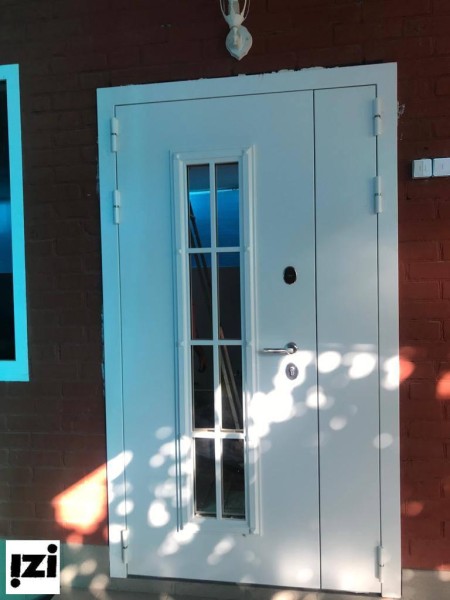 Входные двери Краснодара АГОРА (Белая) не стандарт 2050/1100 Покраска: шагрень белая + Цинк (антикоррозийная обработка). ,двери для улицы частного дома, коттеджей и квартиры