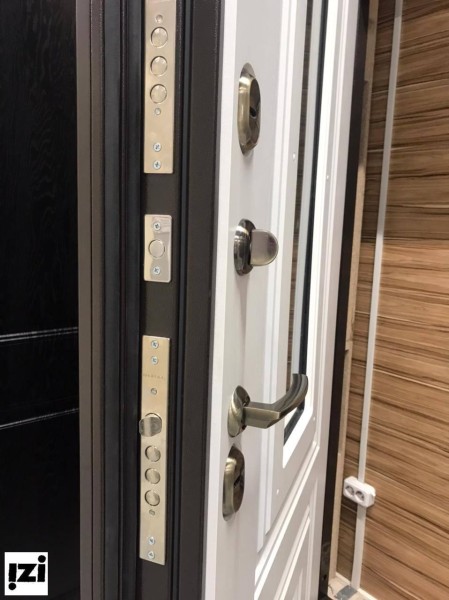 Входные двери Краснодара Англия Термо ТЕРМОРАЗРЫВ шагрень RAL 8019 + цинк, ,двери для улицы частного дома, коттеджей и квартиры