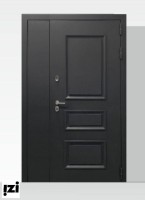 Входные двери Краснодара Термо Серая (нестандарт)  2050/1300ТЕРМОРАЗРЫВ Серый муар с блестками + Цинк  , ,двери для улицы частного дома, коттеджей и квартиры