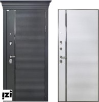 Входные двери РИВЬЕРА Покрытие снаружи: Влагостойкий МДФ 16 мм (Софт ясень черный) ,дверь для квартиры