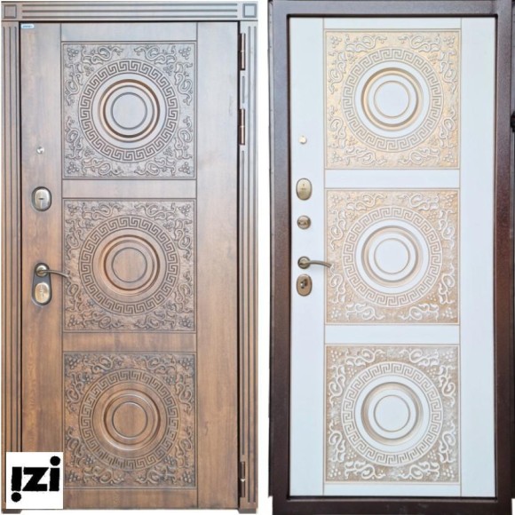 Входные двери ,САНРАЙЗ Покрытие снаружи: МДФ 16 мм (Винорит Грецкий орех) дверь для квартиры