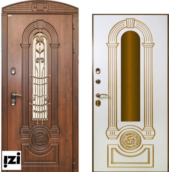 Входные двери ,МИЛАН Покрытие снаружи: ВлагостойкийМДФ 16 мм (Грецкий орех Винорит), дверь для частного дома, коттеджа  квартиры