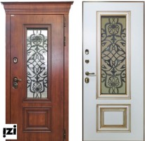 Входные двери ,АЛЕКАНТО Покрытие снаружи: Влагостойкий МДФ 16 мм (Golden Oak Винорит), дверь для частного дома, коттеджа  квартиры