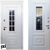 Входные двери ,АНГЛИЯ Покрытие снаружи: Влагостойкий МДФ 16 мм (Белый Винорит), дверь для частного дома, коттеджа  квартиры