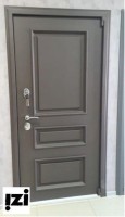 ВХОДНЫЕ ДВЕРИ Металлическая входная дверь Самури 3 металло филенки в цвете Муар 8019,  ДВЕРИ ДЛЯ ЧАСТНОГО ДОМА И КОТТЕДЖИ И  КВАРТИРЫ