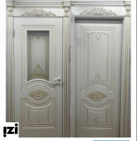 Межкомнатные двери Моцарт элитный дуб 9001 + патина янтарь (погонаж обычный) ДГ