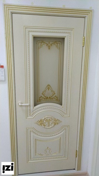 Межкомнатные двери не стандарт 2150 мм Моцарт элитный дуб 9001 + патина янтарь (погонаж обычный) ДГ