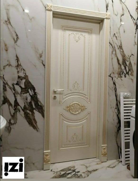 Межкомнатные двери не стандарт 2150 мм Моцарт элитный дуб 9001 + патина янтарь (погонаж обычный) ДГ