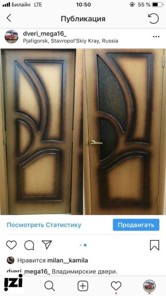 Межкомнатные двери шпон Юлия орех (погонаж обычный) ДО