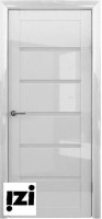 Межкомнатные двери Полотно остекленное Глянец Вена GL  белый стекло мателюкс