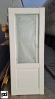 Межкомнатные двери Полотно остекленное Vinyl Эрмитаж-4  белый стекло мателюкс с алмазной гравировкой "Квадро"