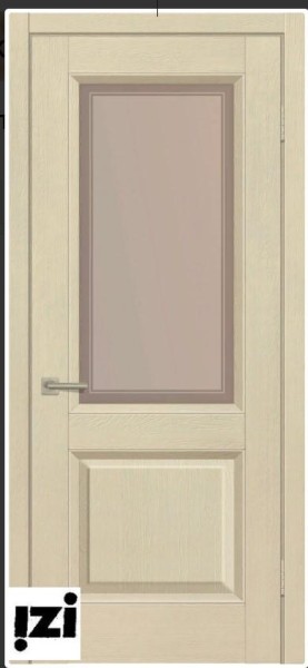 Межкомнатные двери Дверь Дверь Schlager London, софт капучино ( ПОС, контур бронза, 2000мм, 40мм, экошпон, софт капучино)