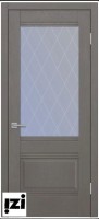 Межкомнатные двери Дверь Schlager Rio, софт грей (ПОС, ромб мателюкс, 2000мм, 40мм, экошпон, софт грей)