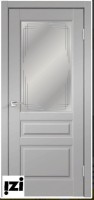 Межкомнатные двери Дверь VILLA 3V эмалит серый (ПОС, грани мателюкс, 2000мм, 40мм, экошпон, эмалит серый)