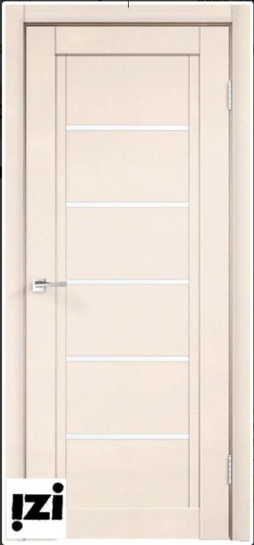 Межкомнатные двери Дверь Schlager Paris, эмалит ваниль ПОС, мателюкс, 2000мм, 40мм, экошпон, эмалит ваниль)