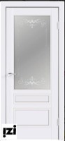 Межкомнатные двери Дверь Scandi 3V, белый RAL 9003 ПОС, контур мателюкс, 2000мм, 40мм, эмаль, белый)