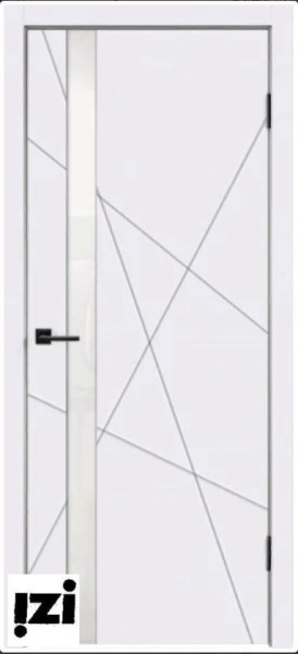 Межкомнатные двери Дверь Scandi S Z1 белый RAL 9003 ПОС, лакобель белое, 2000мм, 40мм, эмаль, белый)