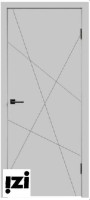 Межкомнатные двери Дверь Scandi S, светло-серый ПГ, 2000мм, 40мм, эмаль, светло-серый)