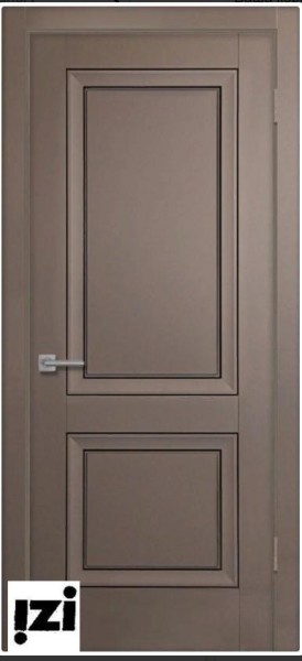 Межкомнатные двери Дверь Бета ПГ, Винил серый ПГ, 2000мм, 38мм, Soft-touch, серый)